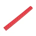 Red flexible silicone push bubble fidget ruler with 30cm measurement scale for school - Red