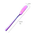 Iridescent rainbow 304 stainless steel butter knife and jam spreader, 16.5cm length - 410 Stainless Steel Rainbow