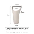 Japanese style vegetable and fruit Y-peeler in khaki color with precise dimensions - 11cmx5.9cm / Compact Peeler - Khaki (2360)