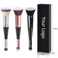 Pennello trucco professionale a doppia punta per fondotinta e correttore con scatola - Set da 3 Pezzi con Scatola / Colori Misti