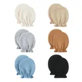 Set of solid color baby anti-scratch mittens with elastic wrists for 0-1 year olds - One Size / Earth Tone Series Mix (6 Pairs Set)