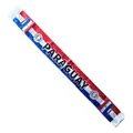 Premium satin fan scarf featuring Paraguay national flag design for football supporters - 135cm / Paraguay