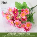 Vibrant pink artificial chrysanthemum bouquet with 28 small daisy flowers for home decoration - Pink Orchid