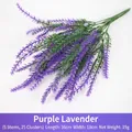 Realistic purple artificial lavender bunch for home wedding party table floral decoration - Purple Velvet-free Lavender