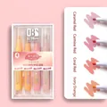 Set di 4 evidenziatori con glitter per journaling artistico e disegno professionale - Punta a scalpello / Crema alla Pesca
