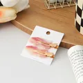 Elegante juego de dos pinzas para el cabello de mármol rosa para maquillaje y peinado - 2 Piezas/Juego / Mármol Rosa