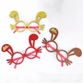 Glinsterende kerstfeestbril met schattige konijnenoren en Merry Christmas tekst opdruk - CHYJ-21 Kat Decoratieve Bril