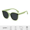Lunettes de soleil polarisées pour filles avec monture vert clair et verres gris foncé - Monture Verte / Verres Gris (C7)