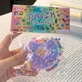 Cute purple donut squeeze toy with colorful sprinkles for stress relief and decompression - Ultra Soft Thickened High Quality / Bitten Large Donut White