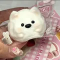 Kawaii white butter bear squishy toy for slow rebound stress relief in blind bag - Ultra Soft Thickened High Quality / Cute Dog Squeeze Butter Style