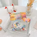 Colorful cartoon donut squishy toy for stress relief in vibrant decorative gift packaging - Ultra Soft Thickened High Quality / Bitten Large Donut Blue