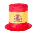 Spanish flag top hat for football fans celebration events and party costume gear - Spain Style / One Size Fits All (56-60)