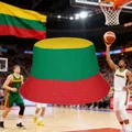 Lithuania national flag colors tri-color bucket hat for basketball sports fans - Lithuanian Double-sided Cotton Fisherman's Hat With White Base / One Size Fits All (56-60)