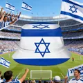 Israel flag cotton bucket hat for soccer fans, digital print unisex sun hat 2026 - 100% Cotton Double-sided Fisherman's Hat White Base Argentina / One Size Fits All (56-60)