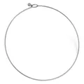 Minimalist silver stainless steel stiff circular choker necklace for women basic DIY style - Plain Choker (A121) / Steel