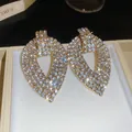 Luxurious rhinestone waterdrop earrings with sparkly crystal embellishments - Geometric Water Drop Style (56#)