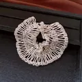 Elegant pleated lace silver necklace with magnetic clasp detail - Bracelet / Silver