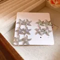 Juego de 5 pares de pendientes de estrella de mar con esmalte de colores - Estrella de Mar Multicolor