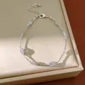 Elegante zilveren armband met sprankelende marquise-zirkonia op een gouden geschenkdoos - Zilver-Wit