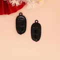 Black spray-painted alloy doll shoe pendants for DIY handmade jewelry and craft projects - Doll Shoe Pendant (G009鞋) / Black