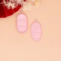 Pink Mary Jane doll shoe alloy charms for DIY jewelry making and handmade accessories - Doll Shoe Pendant (G009鞋) / Bright Pink