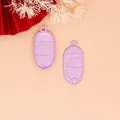 Matte purple candy color alloy doll shoe pendants for DIY jewelry and accessory making - Doll Shoe Pendant (G009鞋) / Light Purple
