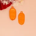 Vibrant orange alloy doll shoe charms for DIY jewelry making with smooth matte finish - Doll Shoe Pendant (G009鞋) / Orange
