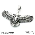 Vintage Adler-Anhänger aus Edelstahl mit amerikanischem Indianer-Raptor-Design - Ausgebreitete Flügel Adler Vintage Anhänger (KP118583-LU)
