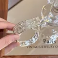 Vintage silver hollow-out cuff bracelet with an adjustable open end for a custom fit - Hollow Open Bangle (WB913) / Diameter About 5.9cm / Silver