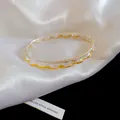 Elegant silver and gold lace openwork bangle bracelet for women with minimalist style - Hollow Lace Bangle / Silver Two-Tone Narrow Style (HB6072)