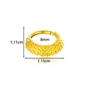 Gold stainless steel snake scale seamless clicker ring 8mm for nose and ear piercing - Twisted Snake Style (2664-2#) / Gold