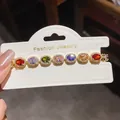 Exquisite gold-plated bracelet featuring a row of vibrant multi-colored zircon stones. - Style 19 Bracelet