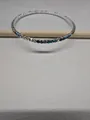 Elegantes funkelndes Tennisarmband mit blauen und schillernden Strasssteinen für Damen. - Blauer Diamant schlanke Tenniskette (41#) / Silber-Blau