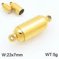 Golden cylindrical stainless steel magnetic clasp for jewelry making - Cylindrical Style (KLJ11355-ZQF)