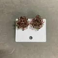 Handmade multicolored crystal grape beaded stud earrings for a sweet and unique look - Light Red
