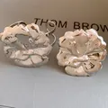 Elegante anello vintage a fiore in metallo plissettato argento con design traforato - Stile a Fiore Traforato a Pieghe (83#) / Set di 2 pezzi / Argento