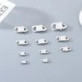 Fermoirs mousquetons en acier inoxydable de différentes tailles pour la bijouterie - 6mm / Acier