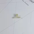 Elegant mini hair claw clip featuring polished white pearl embellishments for women - Mini Full Artificial Pearl Style(35#) / Approx 2.5cm