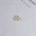 Elegant mini hair claw clip decorated with round faux pearls for women hair styling - Mini Symmetrical Geometric Style(44#) / Approx 2.5cm