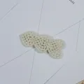 Elegant white pearl-encrusted fish-shaped hair clip for women elegant accessory - Snap Clip Fish Shape Style(46#) / Approx. 8cm