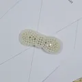 Elegant bow-shaped hair clip fully covered in white artificial pearls for women - Snap Clip Bowknot Style(47#) / Approx. 8cm