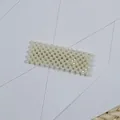 Elegant rectangular hair clip accessory decorated with multiple white pearls for women - Snap Clip Rectangular Style(50#) / Approx. 8cm
