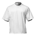 T-shirt blanc uni surdimensionné pour homme, coupe ample pour fitness et sport - M / Blanc