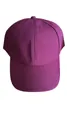 Klassische minimalistische lila Canvas Baseballkappe für täglichen Sonnenschutz draußen. - Burgunderrot / Verstellbar