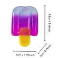 Colorful gradient popsicle squishy toy for stress relief 8.8x5x2cm - Blue Gradient Ice Pop (Style C) / OPP Bag
