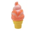 Orange and white swirl gradient ice cream cone squishy stress reliever toy - Orange and White Ice Cream Cone / OPP Bag