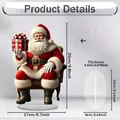 Detailed dimensions of Santa Claus acrylic standee for Christmas home decoration - Santa Sitting in Armchair Style (18)