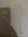 Gold-plated thin cable chain necklace for women, 14K style minimalist fashion jewelry - Chopin Chain / 45cm / Gold