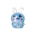 Cute blue glitter rabbit shaped decompression squishy toy with a translucent gradient finish - Blue Rabbit 6cm / OPP Bag