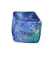 Colorful blue gradient square glitter stress cube toy for anxiety relief and focus - Blue Aurora Cube / OPP Bag